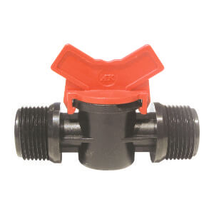 Plast Miniventil 3/4" x 3/4" utv. gjenge