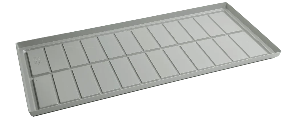 Stål og plast vannbrett 1260 x 555 mm