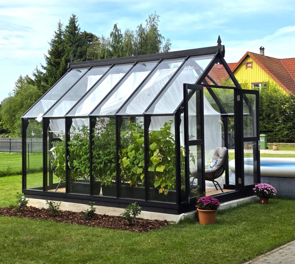 Ecoslider Arbovista svart med planter